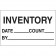1 1/4" x 2" - "Inventory - Date - Count - By" Labels