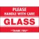 2" x 3" - "Glass - Handle With Care" Labels