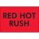 2" x 3" - "Red Hot Rush" (Fluorescent Red) Labels