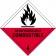 4" x 4" - "Spontaneously Combustible - 4" Labels