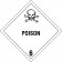 4" x 4" - "Poison - 6" Labels