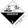4" x 4 3/4" - "Corrosive Solids, N.O.S." Labels