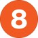 1" Circle - "8" (Orange) Number Labels