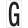 3 1/2" "G" Vinyl Warehouse Letter Labels