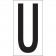 3 1/2" "U" Vinyl Warehouse Letter Labels