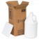 6" x 6" x 12 3/4" 1 - 1 Gallon Plastic Jug Shipper Kit
