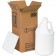 12 1/16" x 12 1/16" x 12 3/4" 4 - 1 Gallon Plastic Jug Shipper Kit