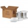 17" x 8 1/2" x 9 5/16" 2 - 1 Gallon Foam Haz Mat Shipper Kit