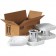 10 1/4" x 5 1/8" x 6 3/16" 2 - 1 Quart Foam Haz Mat Shipper Kit