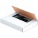 11 1/8" x 8 5/8" x 4" White Easy-Fold Mailers