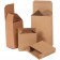 6 3/8" x 1 1/2" x 6 3/8" Kraft Reverse Tuck Folding Cartons